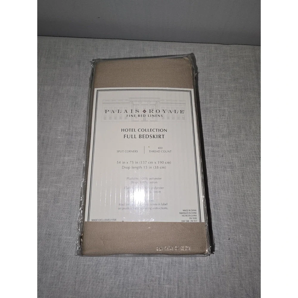 Palais Royale Fine Bed Linens Hotel Collection Full Bedskirt 15in Drop Length